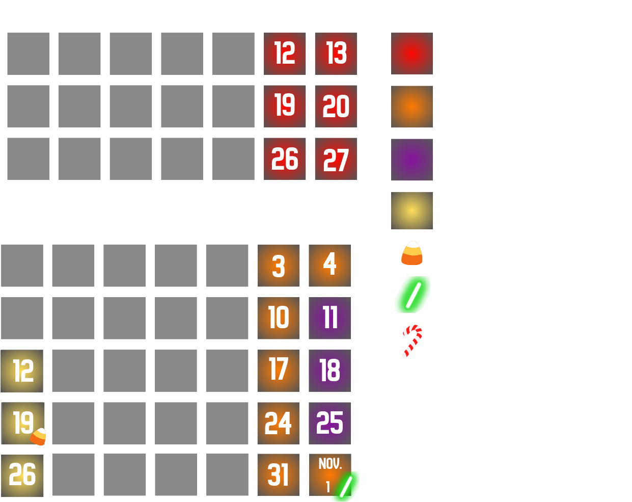 Brimstone Haunt Schedule Calendar